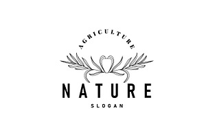 nature logo leaf botanical simple, a Branding & Logo Template by Maylianaw28
