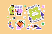 Graphic or web design sticker pack, an Object Illustration by PaperTrident (Thumbnail 3 of 4)