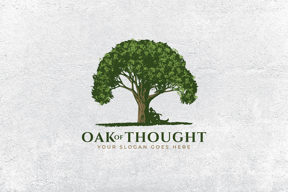 Oak of Thought Logo Template, a Branding & Logo Template by Maximum Designstudio (Photo 1 of 3)