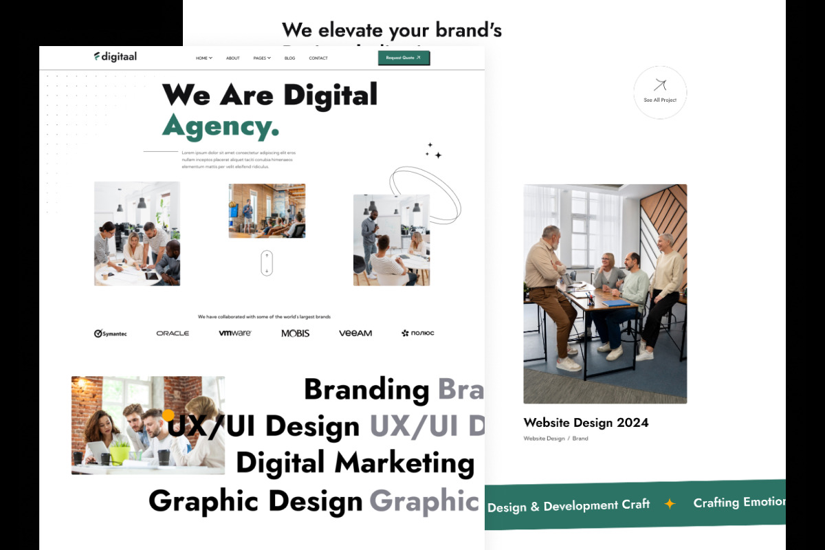 Digital Marketing Agency Figma UI, an UI Kit Template by ArtGalaxy (Photo 3 of 4)