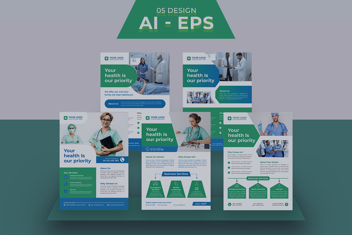 05 Medical Flyer, a Flyer Template by Lakhan1998 (Photo 1 of 8)