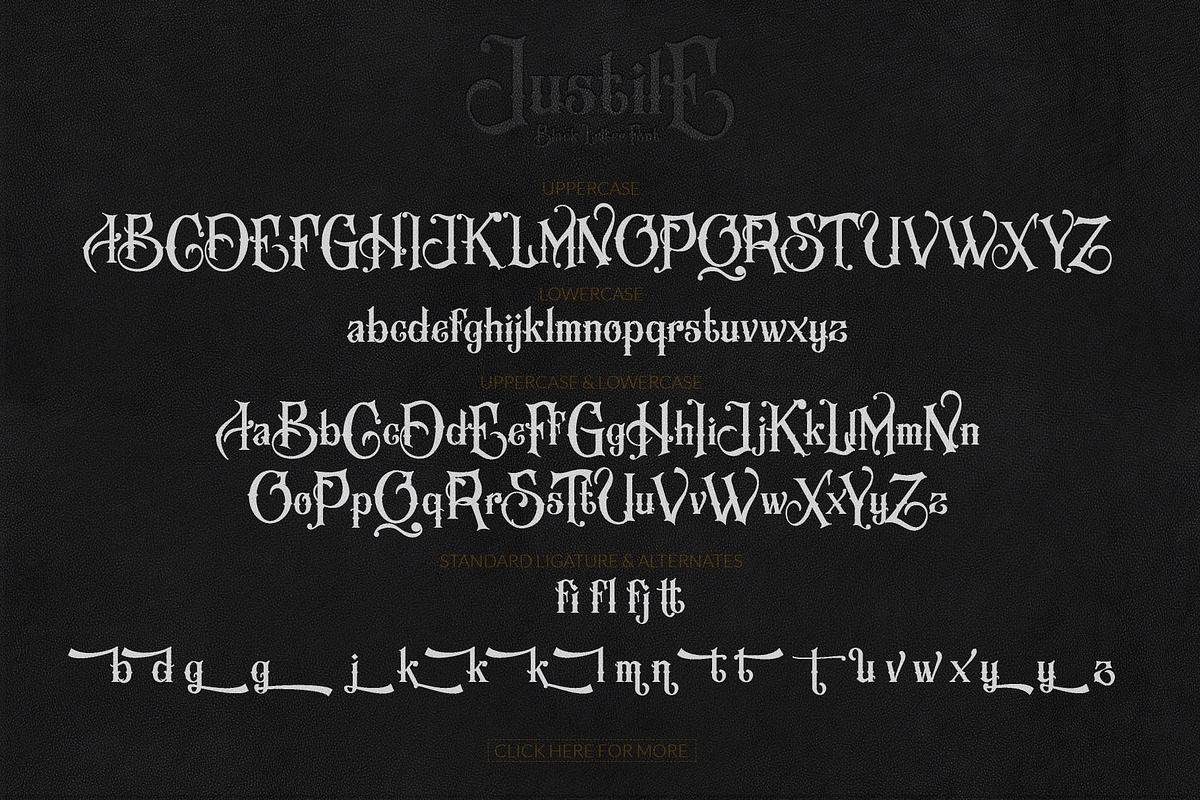 Justile + Extra Logos Template, a Blackletter Font by McJer.Studio (Photo 10 of 11)