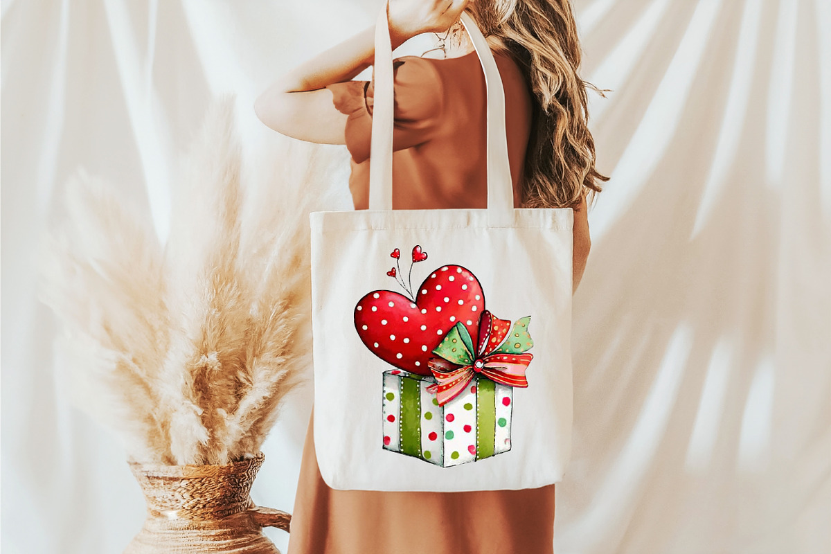 Watercolor Valentine's Day Clipart, an Illustration by designcity5 (Photo 4 of 5)