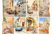 Roman holidays. Big set., an Object Illustration by DariKa (Thumbnail 10 of 13)