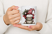 Whimsical Christmas Gnome Clipart, a Seasonal Illustration by Canvas Craft (Thumbnail 9 of 10)