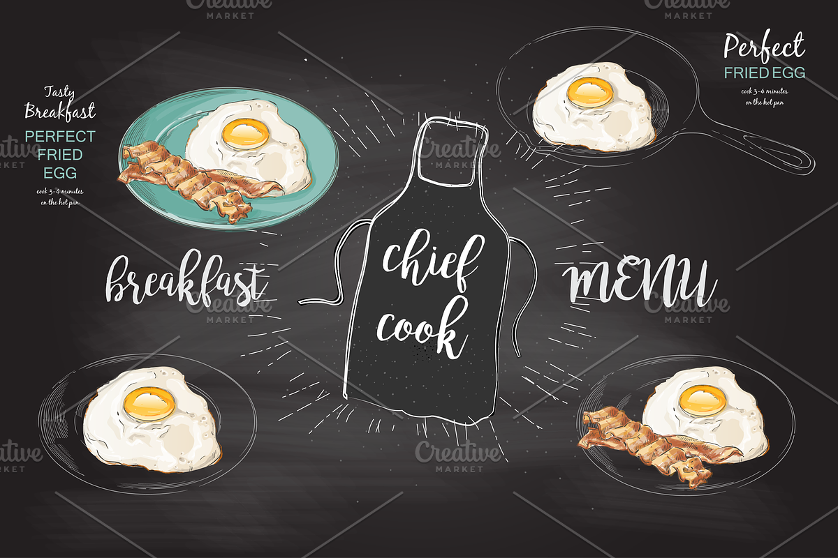 Eggs Hand drawn Vector set, an Illustration by Alltruecolours (Photo 3 of 5)