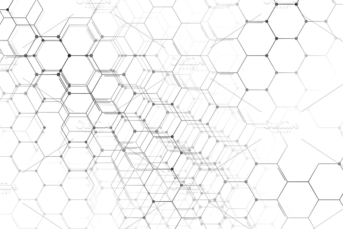 Chemistry 3D pattern on white, a Healthcare Illustration by VectorShop (Photo 4 of 6)