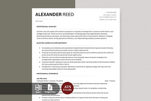 ATS Resume Template / CV Word, a Resume Template by Anjum Ilyas