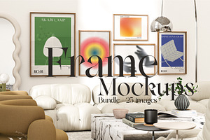 Mockup bundle - frame mockup, a Product Mockup by N digital designs