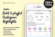 2000+ Instagram Highlight Covers, a Social Media Template by Kick Wheel Goods (Thumbnail 1 of 10)