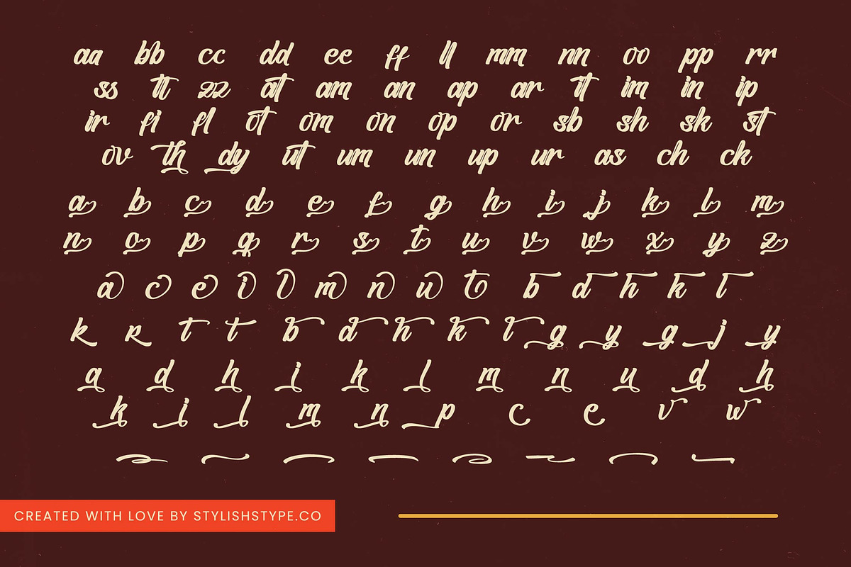 Blathie Bold Calligraphy Font, a Script Font by stylishtype.co (Photo 18 of 19)