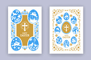 Easter Greeting Cards Templates, a Card Template by Vector beauty (Thumbnail 4 of 4)