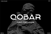 QOBAR - font for logos, a Sans Serif Font by Vroz Studio (Thumbnail 1 of 7)
