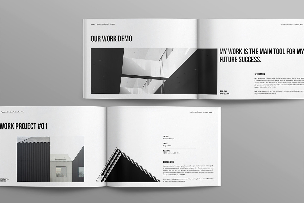 Architecture Portfolio Template Land preview 4