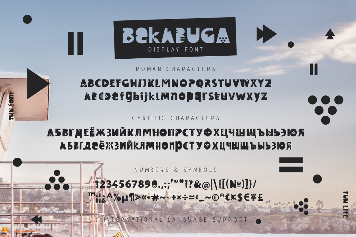Bekabuga Display Font preview 5