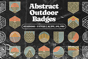 Abstract Outdoor Badges, an Illustration by Firowerk (Thumbnail 1 of 8)