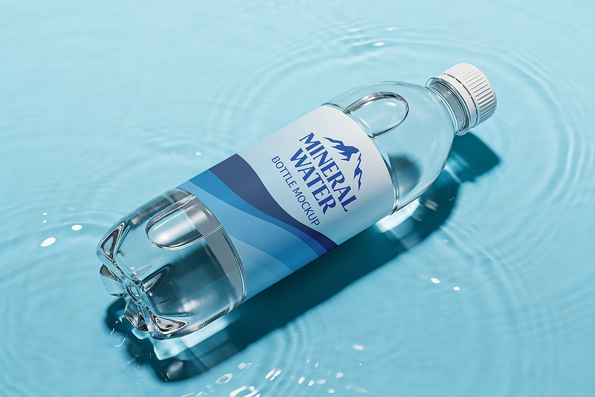 Mineral Water Bottle Mockup, a Product Mockup by Pitchlook.Studio (Photo 2 of 4)