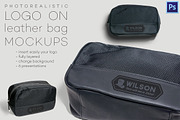 Logo on leather bag mockups, an Advertising Mockup by Illusiongraphic (Thumbnail 1 of 7)