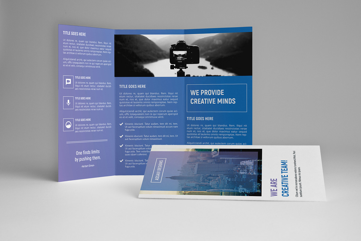 Corporate Trifold Brochure Template, a Brochure Template by assaiv (Photo 1 of 8)