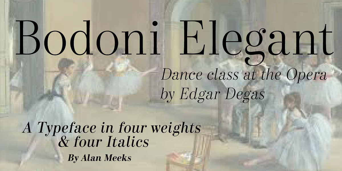 Bodoni Elegant, a Serif Font by Alan Meeks Collection (Photo 2 of 5)