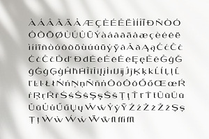 Romen Display Modern Typeface