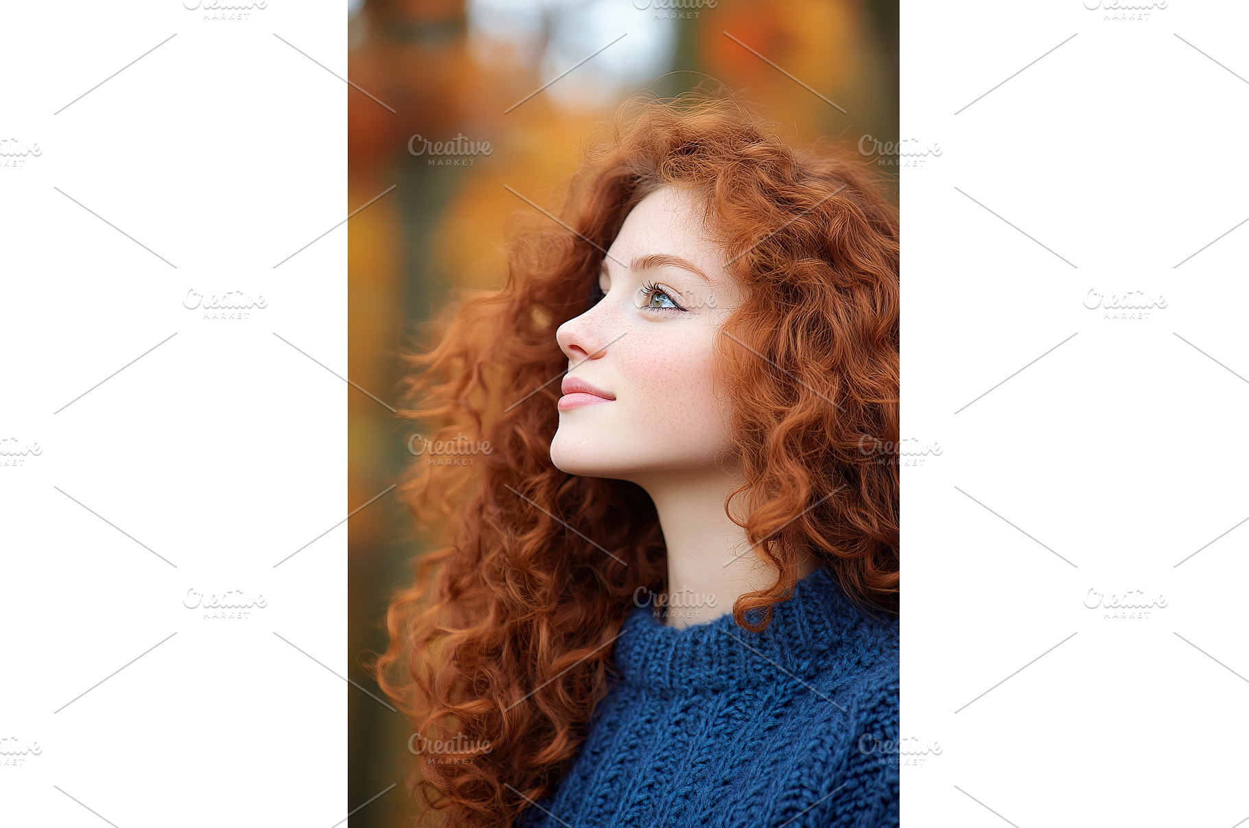 Profile of a Young Woman with Red, a Beauty & Fashion Photo by Lermont51