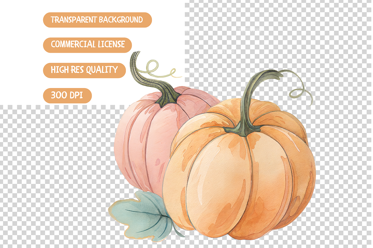 Autumn Florals Clipart, an Object Illustration by TatiMockup (Photo 5 of 5)