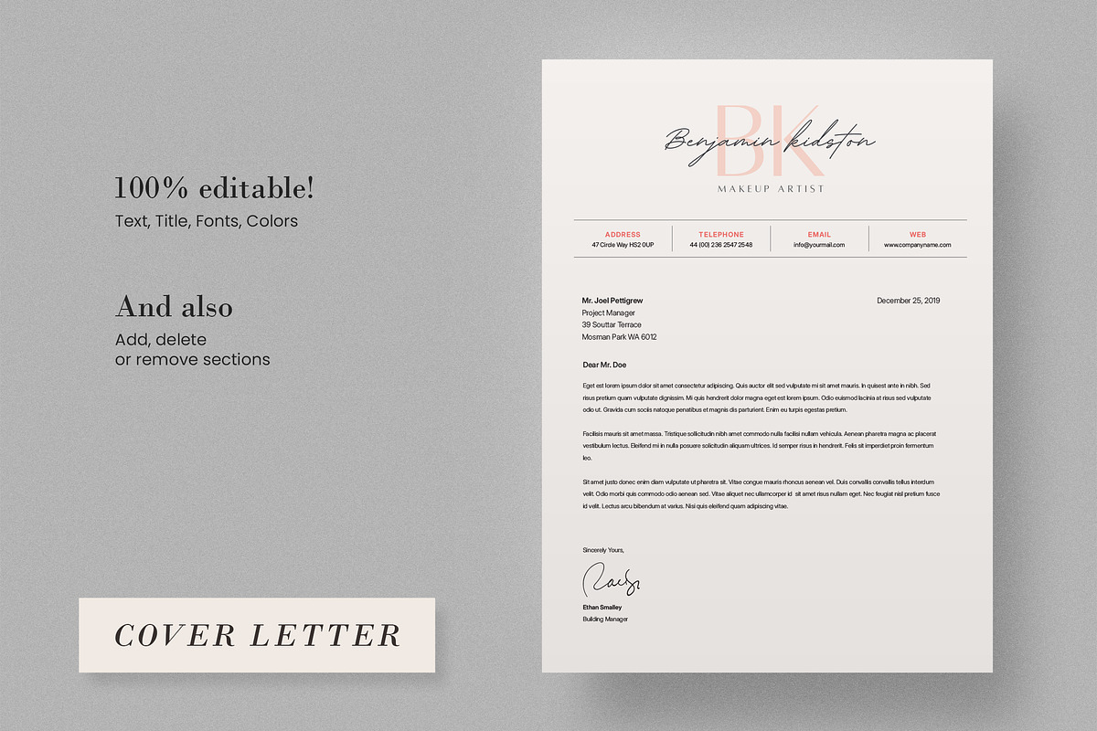 Modern Resume Template CV, a Resume Template by Theme Weavers (Photo 4 of 5)