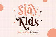 Stay Kids - Cute Modern Serif Font, a Serif Font by Airotype (Thumbnail 1 of 10)