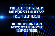Quattro - Modern racing gaming font, a Sans Serif Font by Rupture (Thumbnail 2 of 4)