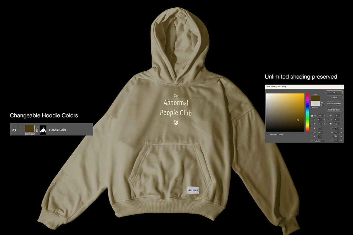 Boxy Hoodie Flat Lay Mockup, a Hoody Mockup by Mocktopia (Photo 8 of 11)