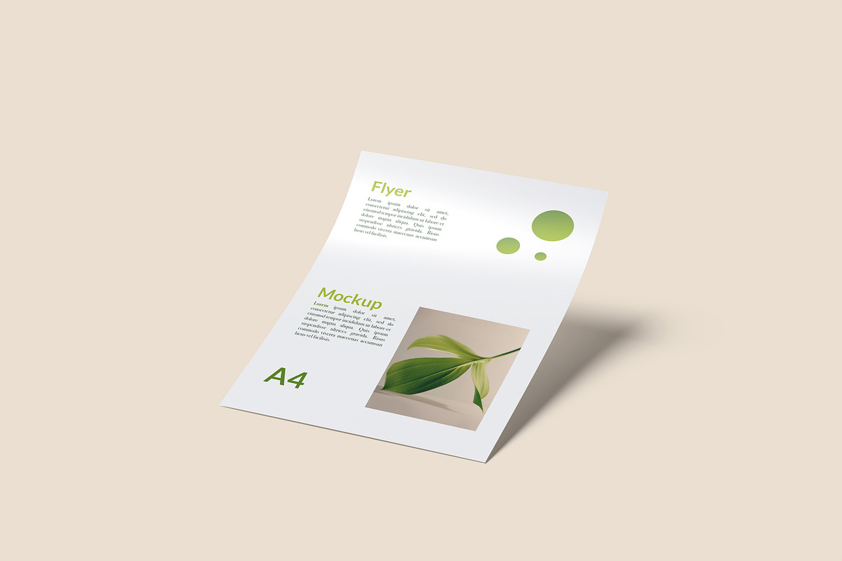 A4 Flyer Mockup, a Print Template by Beside Std (Photo 4 of 8)
