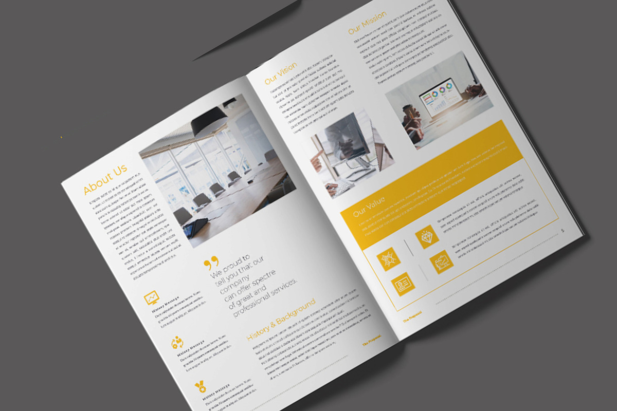 Proposal Template Layout, a Brochure Template by X-Type (Photo 2 of 10)