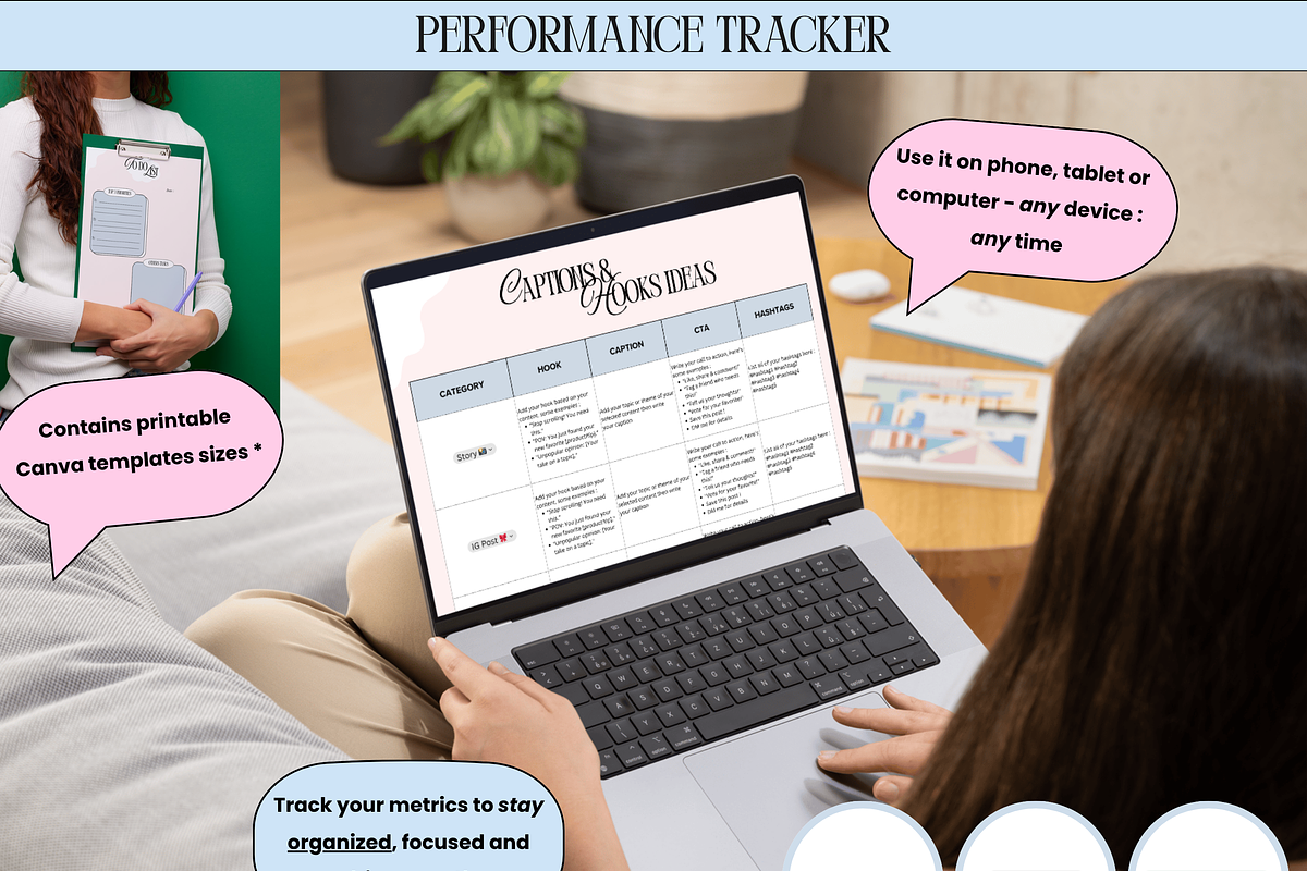 Social Media Content Planners, a Social Media Template by PixelBloomClub (Photo 3 of 6)