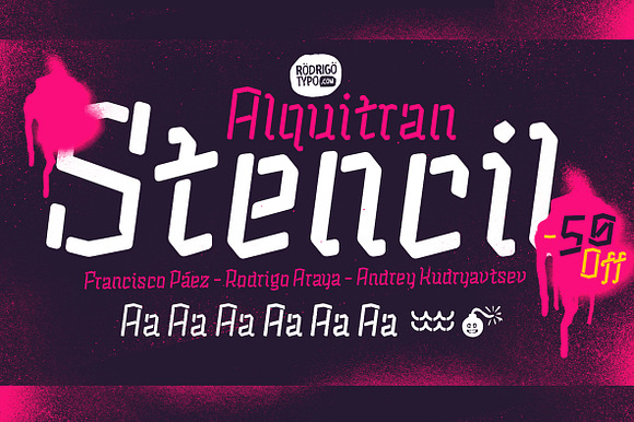 Alquitran Stencil -50%+Cyrillic preview 6