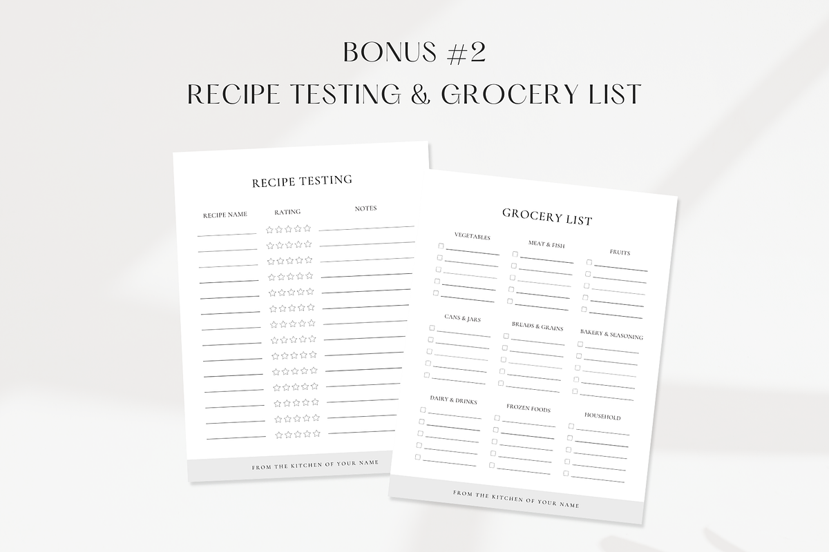 Recipe Sheet Template, a Flyer Template by ShopRShop (Photo 5 of 9)
