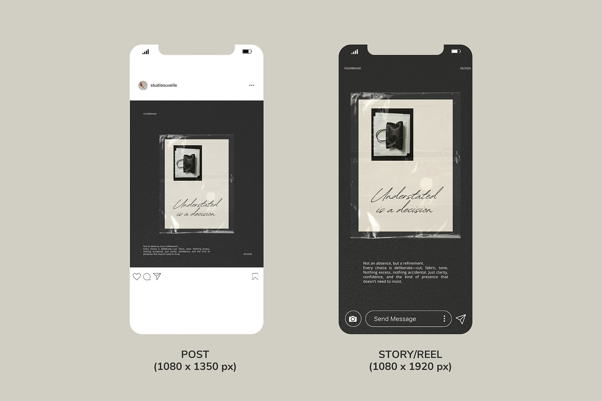 Aesthetic Paper Mockup IG + Stories, a Social Media Template by Studio Suvelle (Photo 7 of 9)