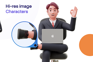 Jobly Businessman 3D Characters