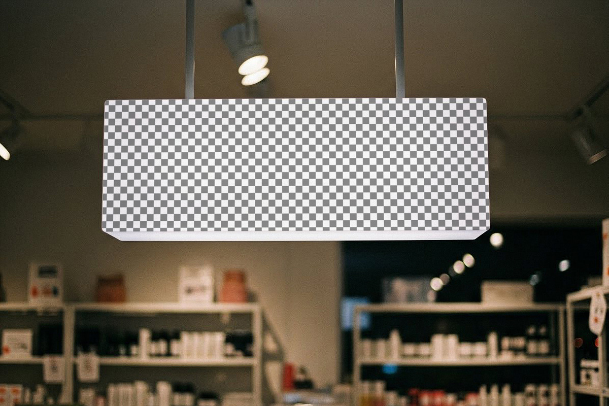 Store Light Box Mockup, an Advertising Mockup by Designer Dude (Photo 2 of 2)