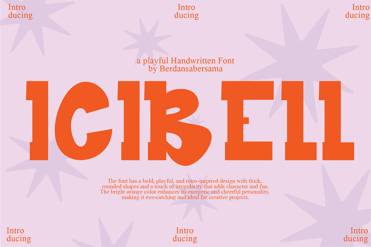 Icibell - Playful Handwritten Font, a Handwritten Font by Berdansabersama (Photo 1 of 8)