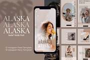 Alaska Instagram Post and Story, a Social Media Template by Compaq_Creative (Thumbnail 1 of 10)