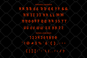 Silent Scream - Metal Font, a Blackletter Font by PutraCetol Studio (Thumbnail 8 of 11)