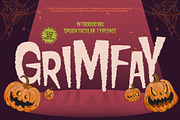 Grimfay - Horror Halloween 3 Fonts, a Sans Serif Font by Casloop Studio (Thumbnail 1 of 9)