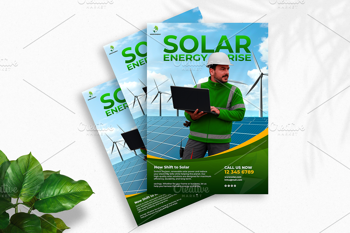 09 Solar Panel Flyer Template, a Flyer Template by aliakram (Photo 7 of 10)