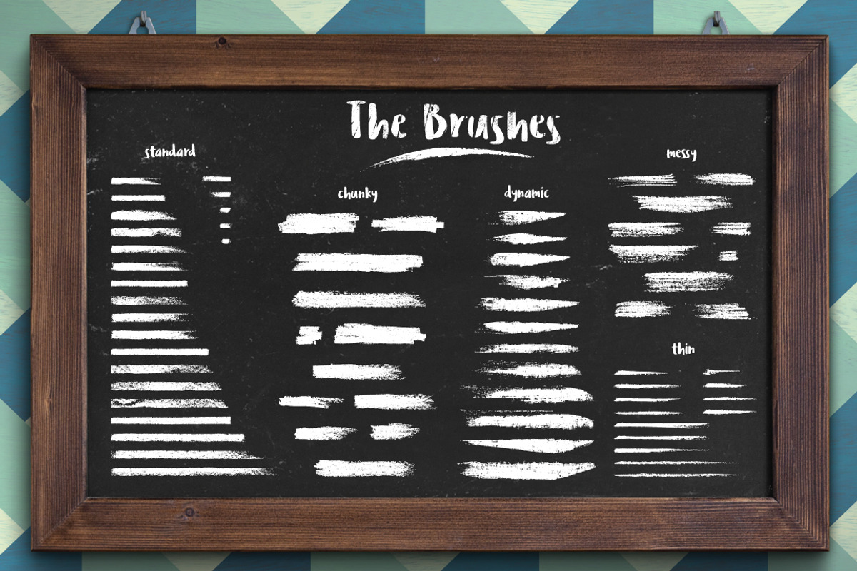 Classic Chalk - Brushes + Patterns, a Brush Add-On by The Artifex Forge (Photo 6 of 6)