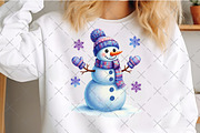 Colorful Christmas Disco Snowman Png, an Illustration by Craft Nest (Thumbnail 5 of 6)