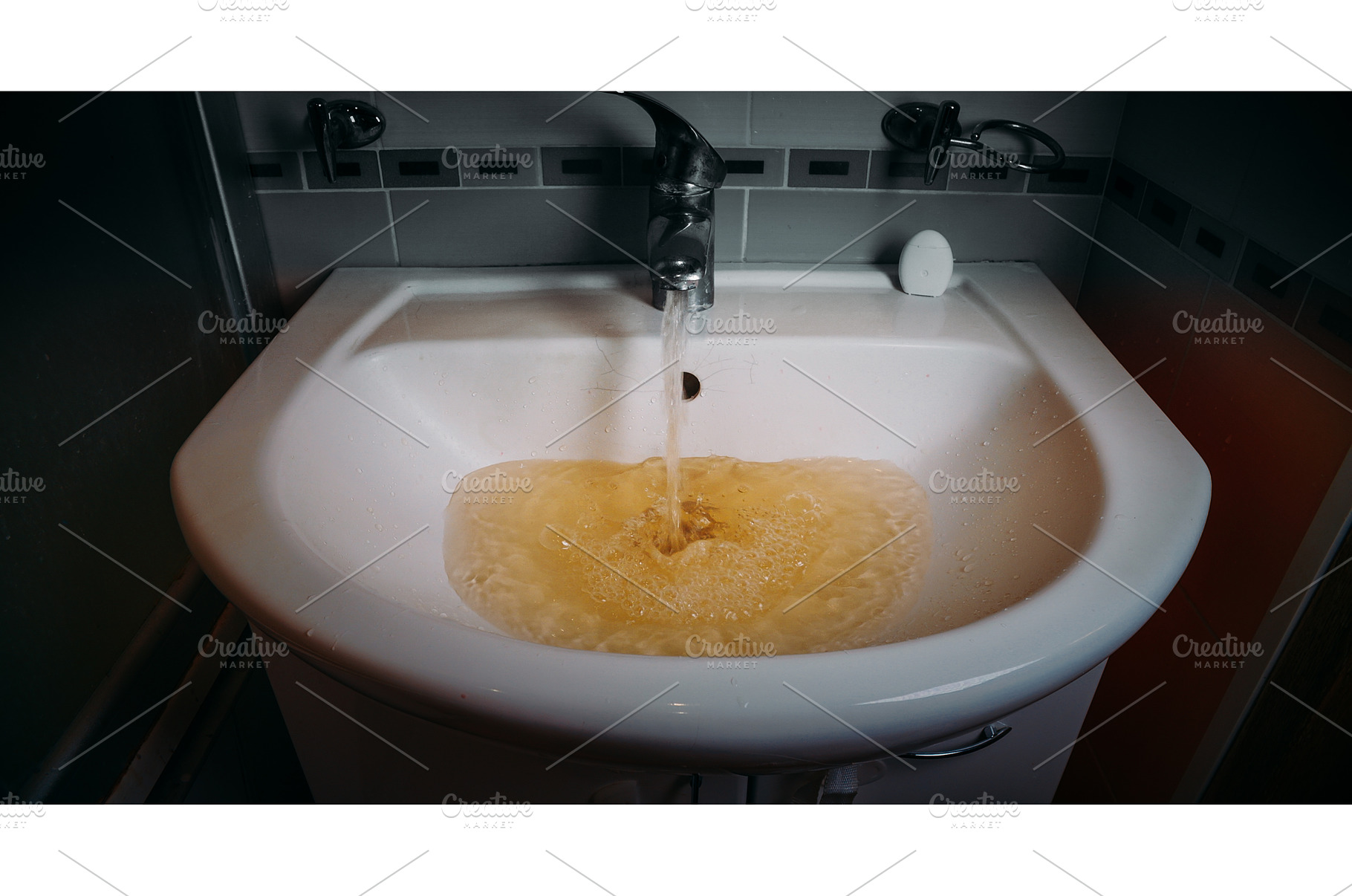 Basin overflowing with yellow tinted, a Nature Photo by Our Amazing World