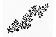 Elegant Floral Vine Silhouette, an Object Graphic by Creativeshirt (Thumbnail 3 of 3)