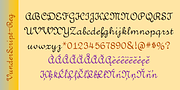 VunderScript, a Script Font by Ingrimayne Type (Thumbnail 7 of 9)