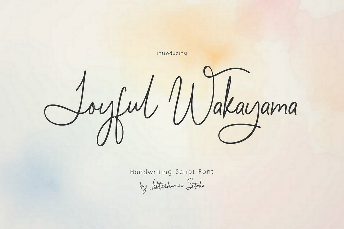 Joyful Wakayama Font, a Handwritten Font by Letterhanna Studio (Photo 19 of 19)